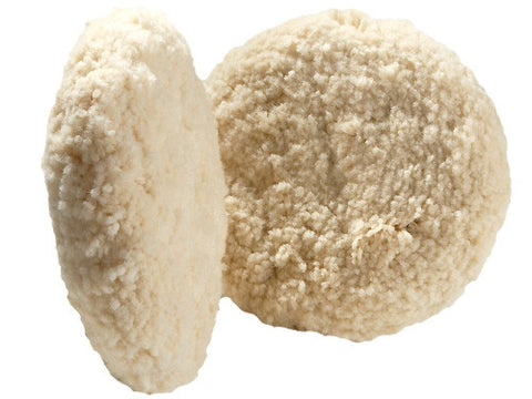 Double-Sided White Wool Buffing Pad